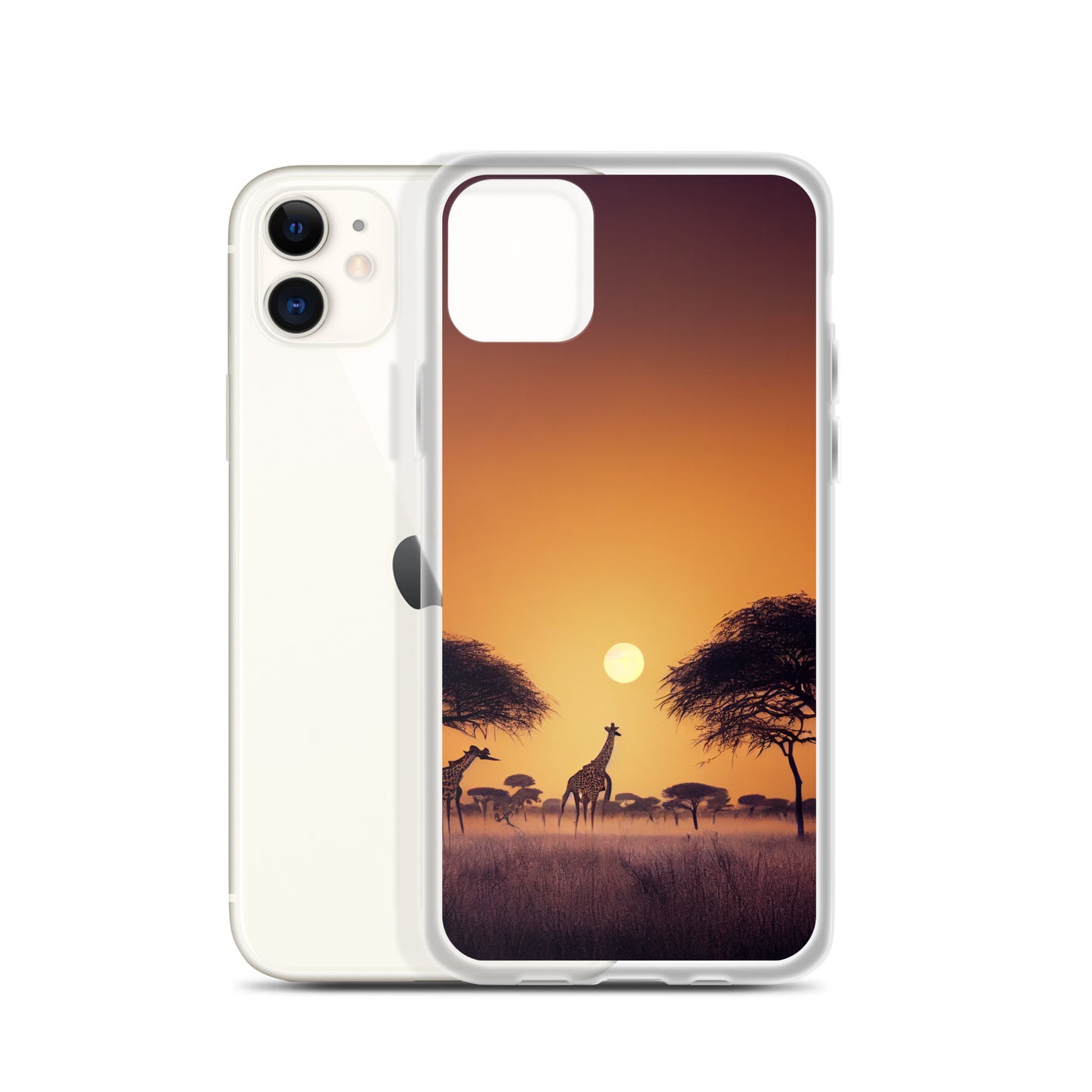 iPhone Case - African Vista - Giraffes Under Acacia Tree