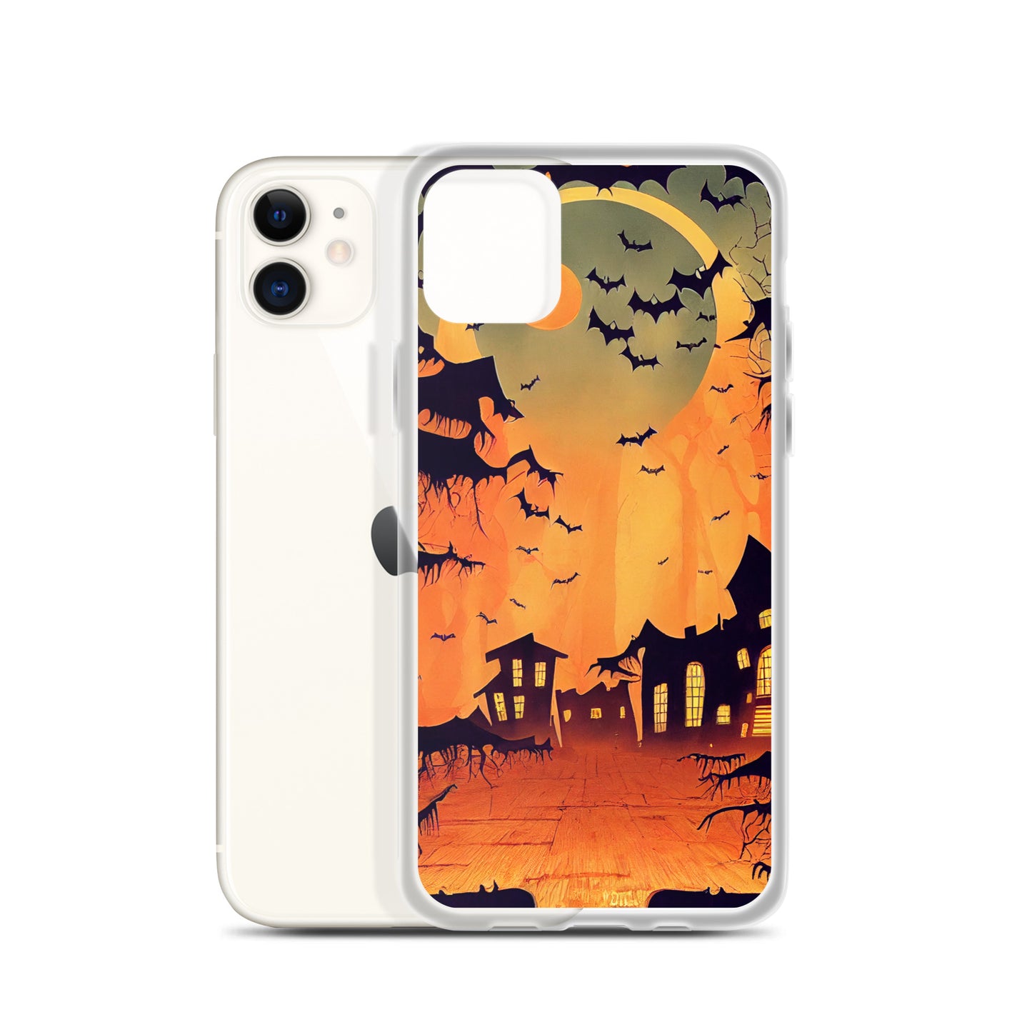 iPhone Case - Orange Halloween Moon