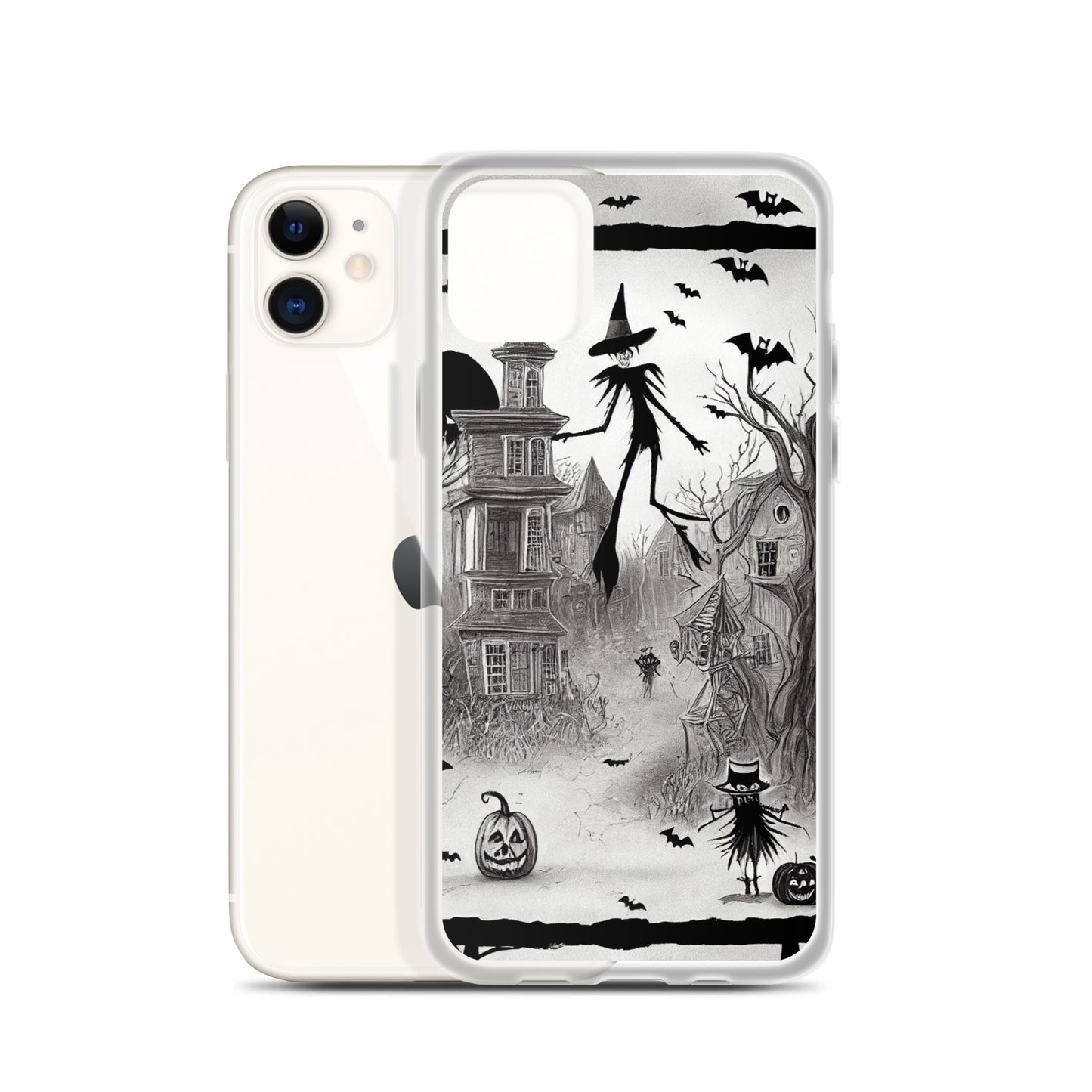 iPhone Case - Halloween is Here in Black and White