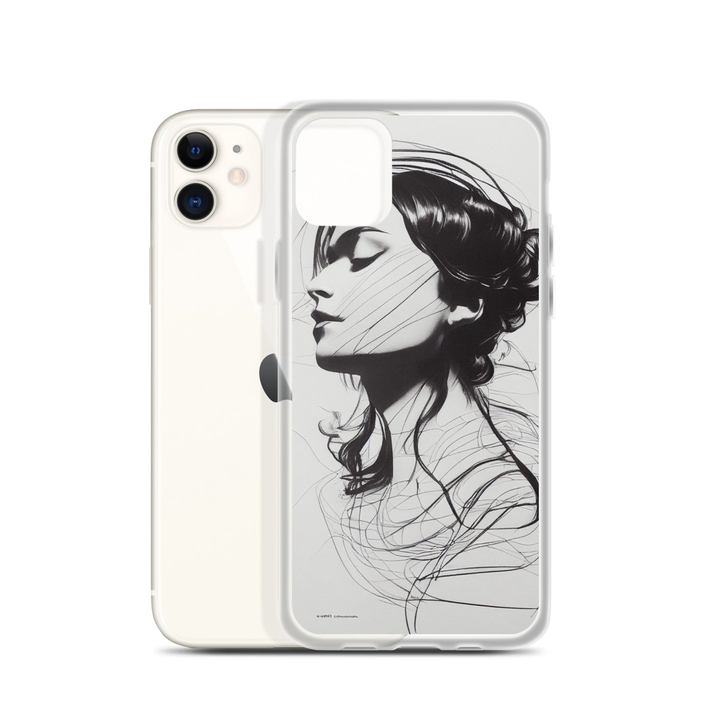 iPhone Case - Line Drawing of Woman's Profile