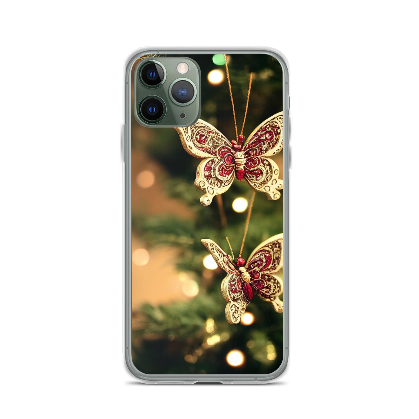 iPhone Case - Butterfly Christmas Ornaments