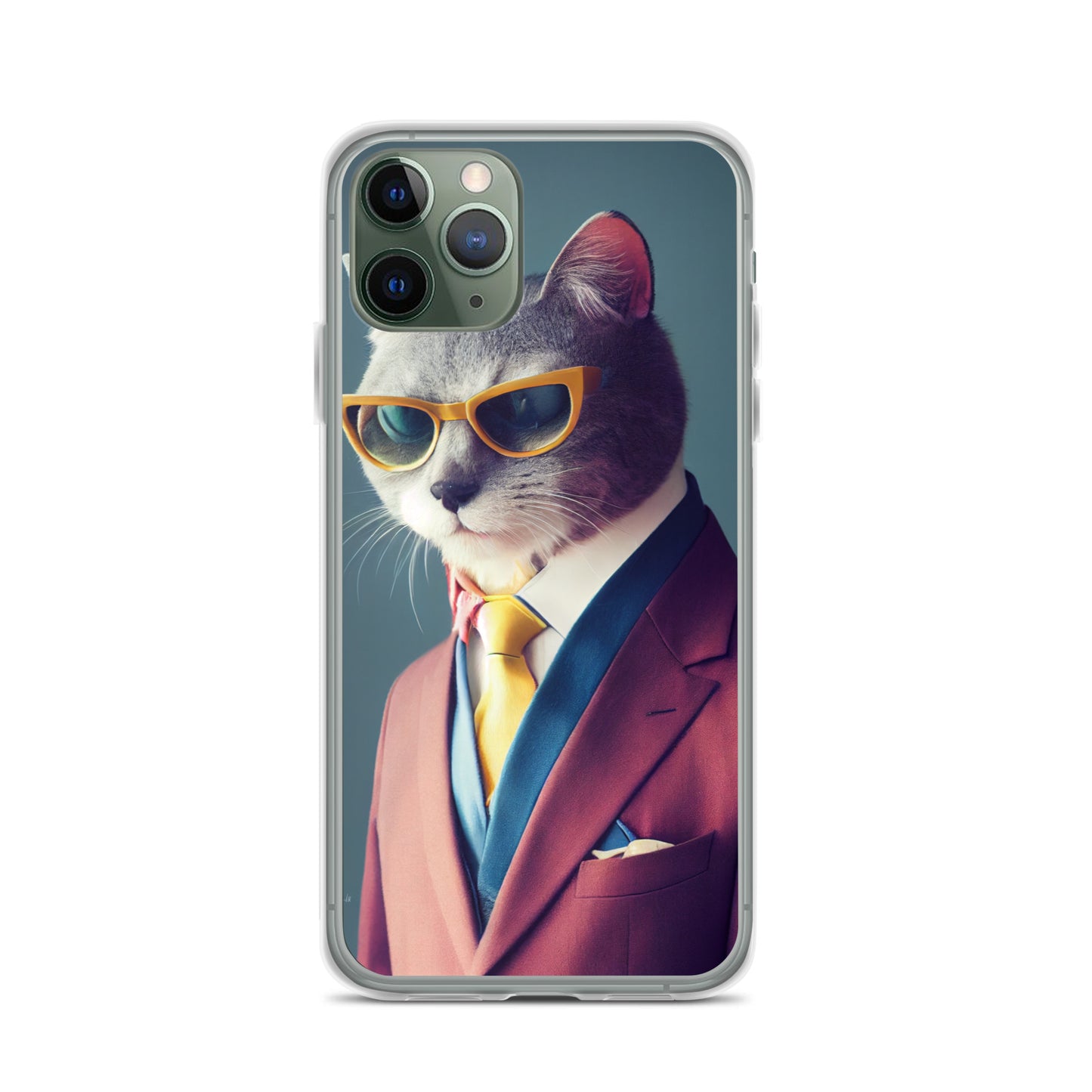 iPhone Case - Slick Business Cat in Yellow Tie