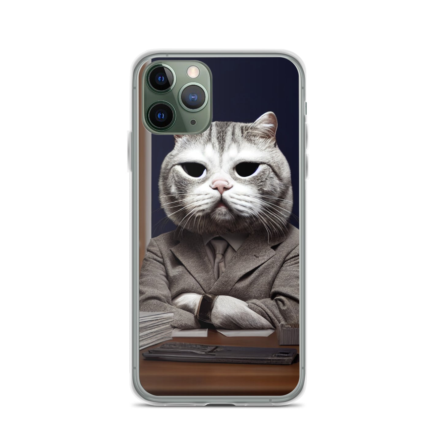 iPhone Case - Disappointed Business Cat Boss