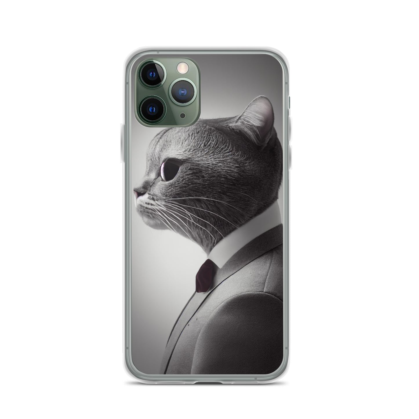 iPhone Case - Business Cat Boss in Gray