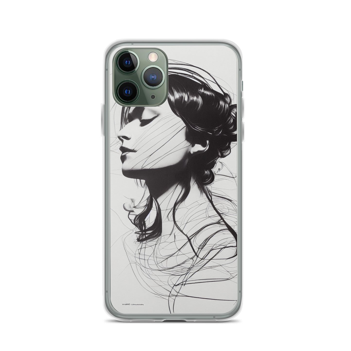 iPhone Case - Line Drawing of Woman's Profile