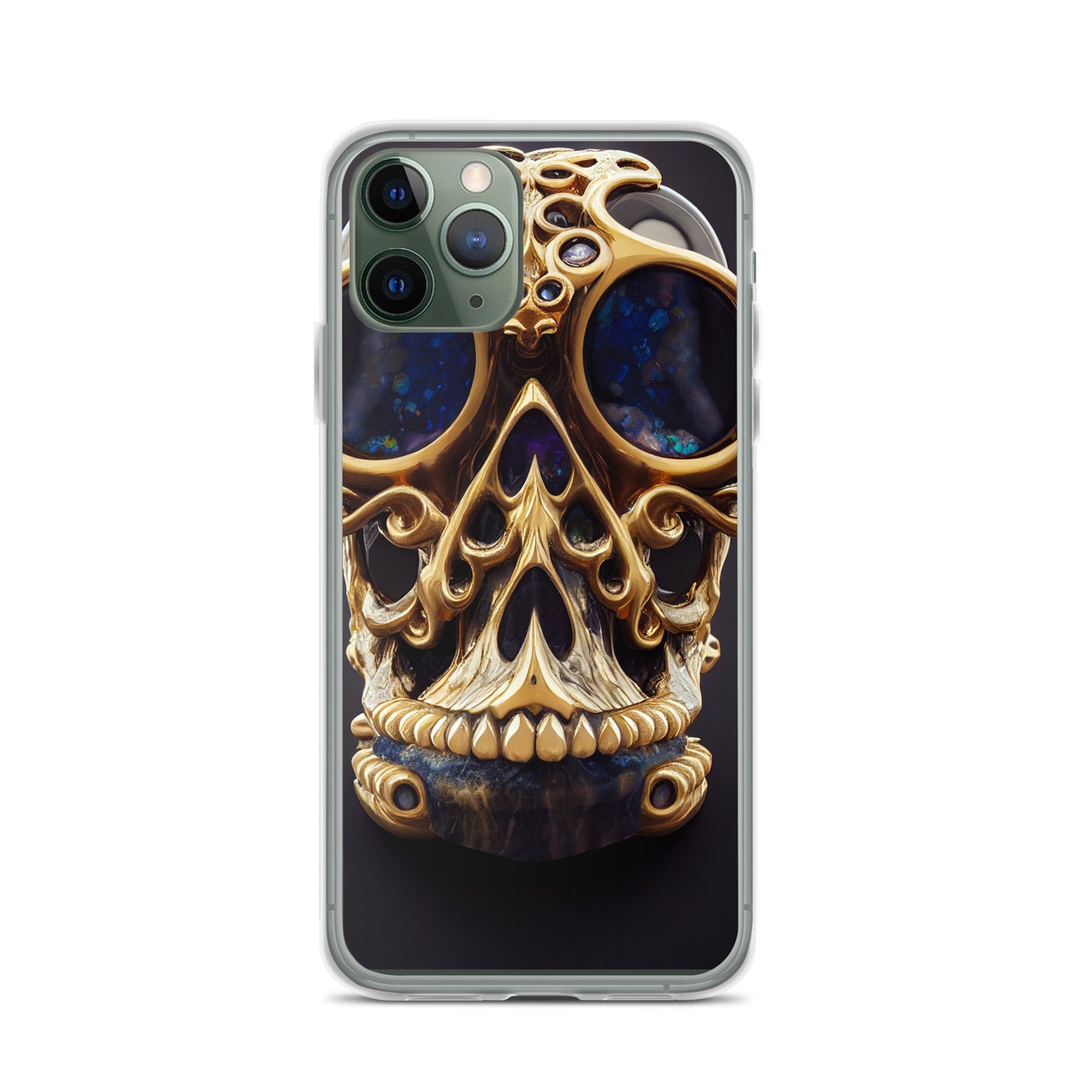 iPhone Case - Agate and Golden Skull