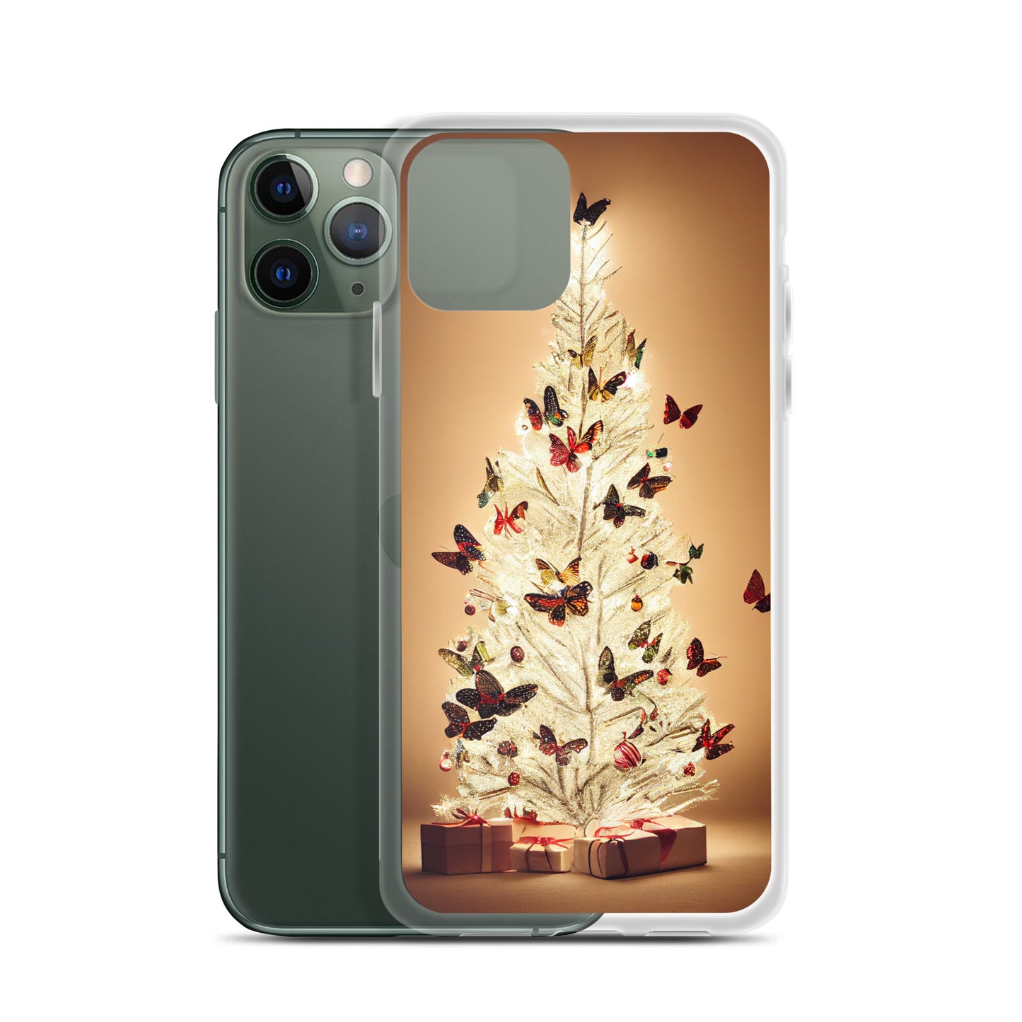 iPhone Case - Butterfly Christmas Tree