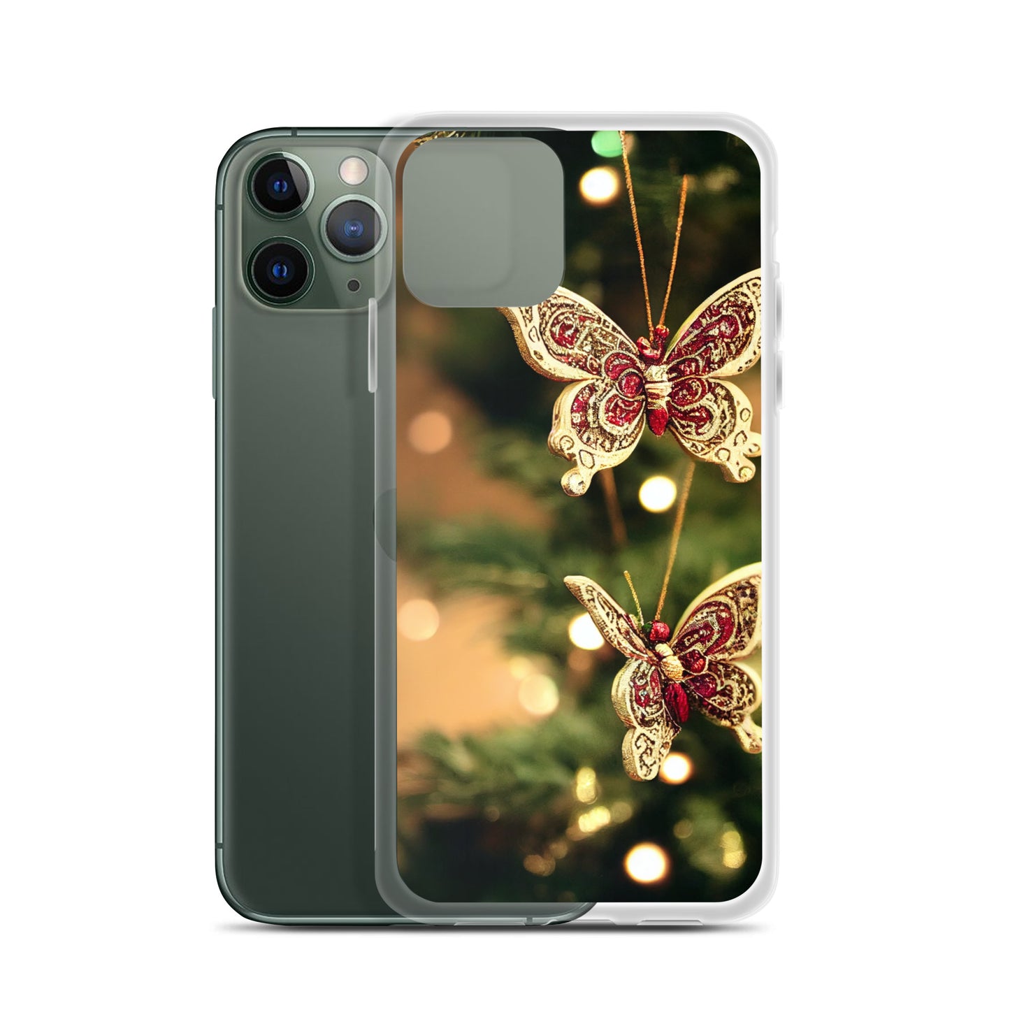 iPhone Case - Butterfly Christmas Ornaments