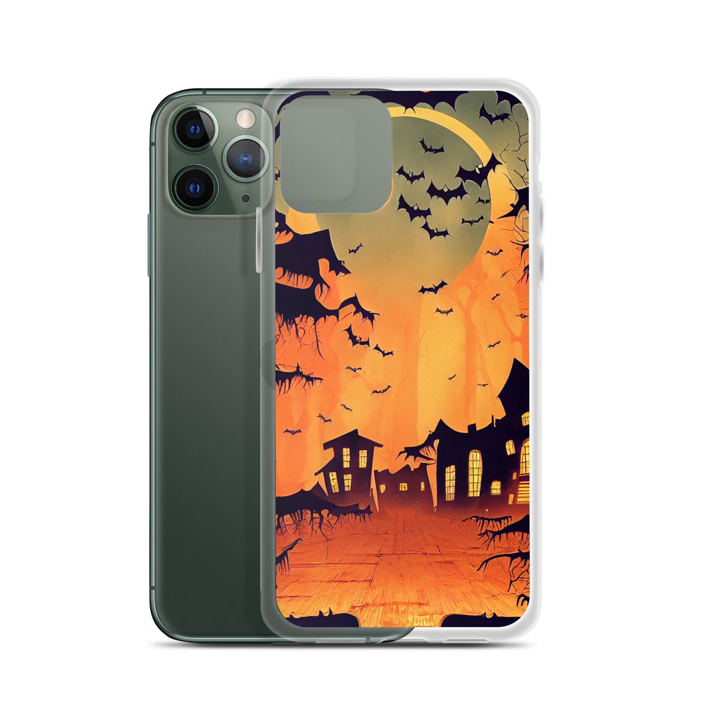 iPhone Case - Orange Halloween Moon