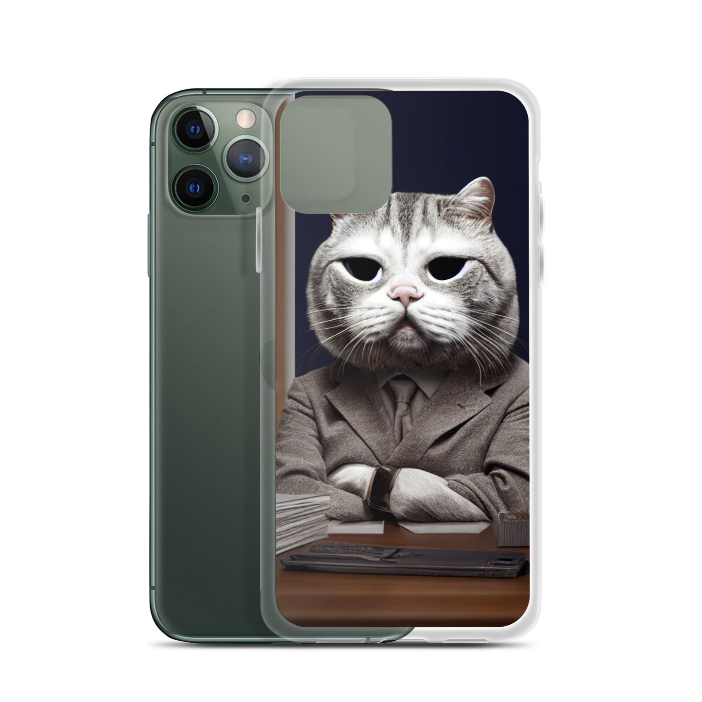 iPhone Case - Disappointed Business Cat Boss