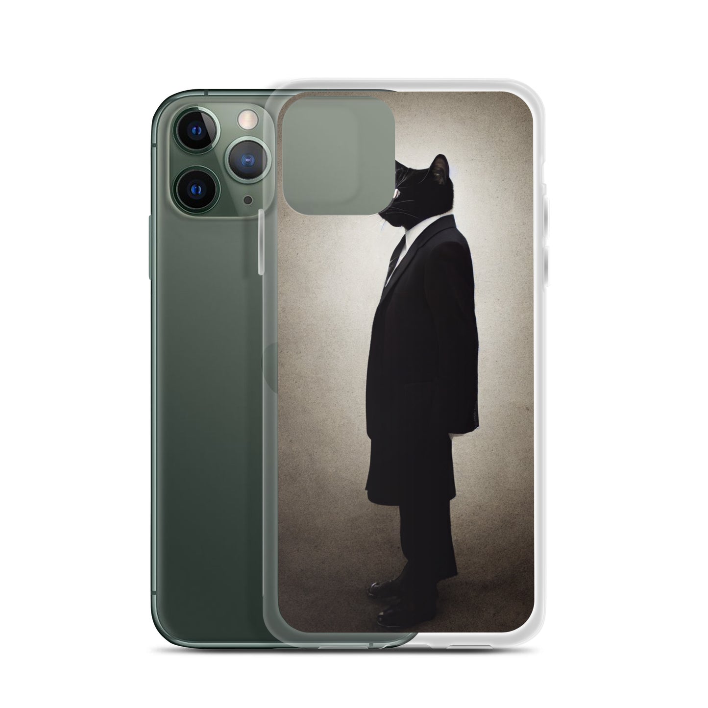 iPhone Case - Side Profile of Business Cat Boss