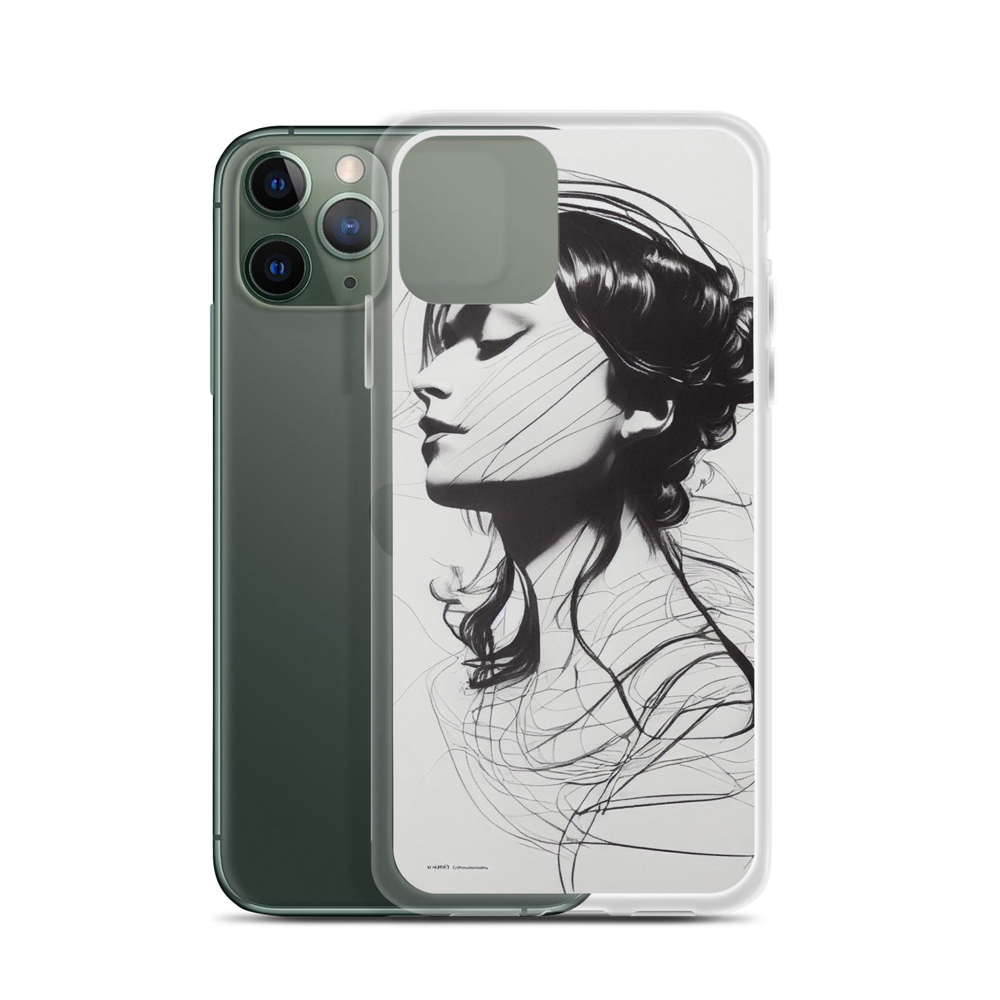 iPhone Case - Line Drawing of Woman's Profile