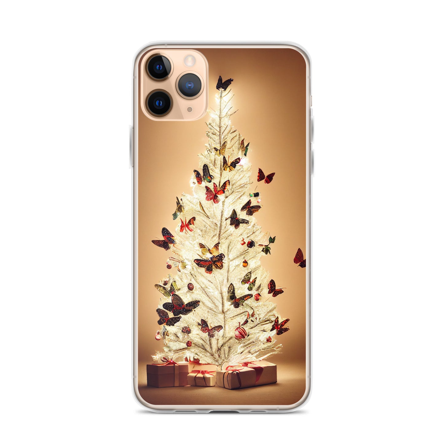 iPhone Case - Butterfly Christmas Tree