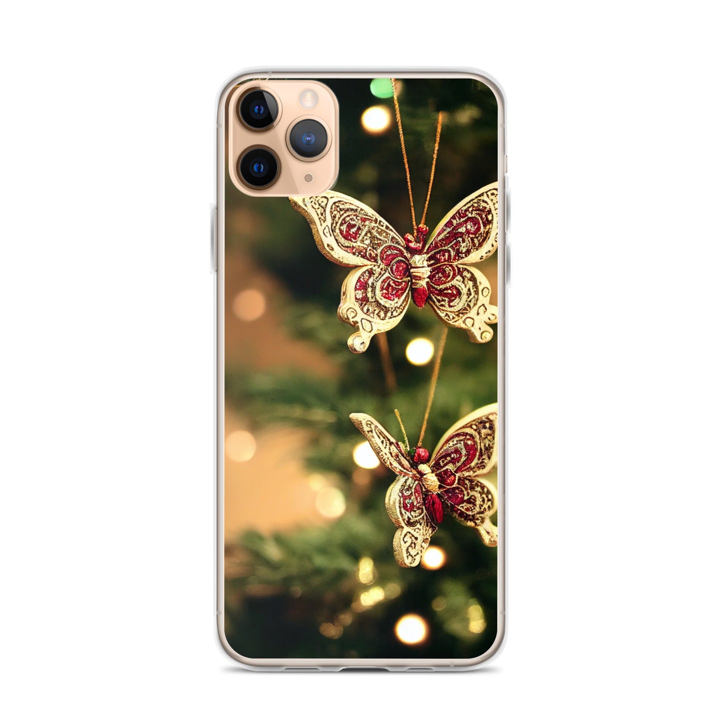 iPhone Case - Butterfly Christmas Ornaments