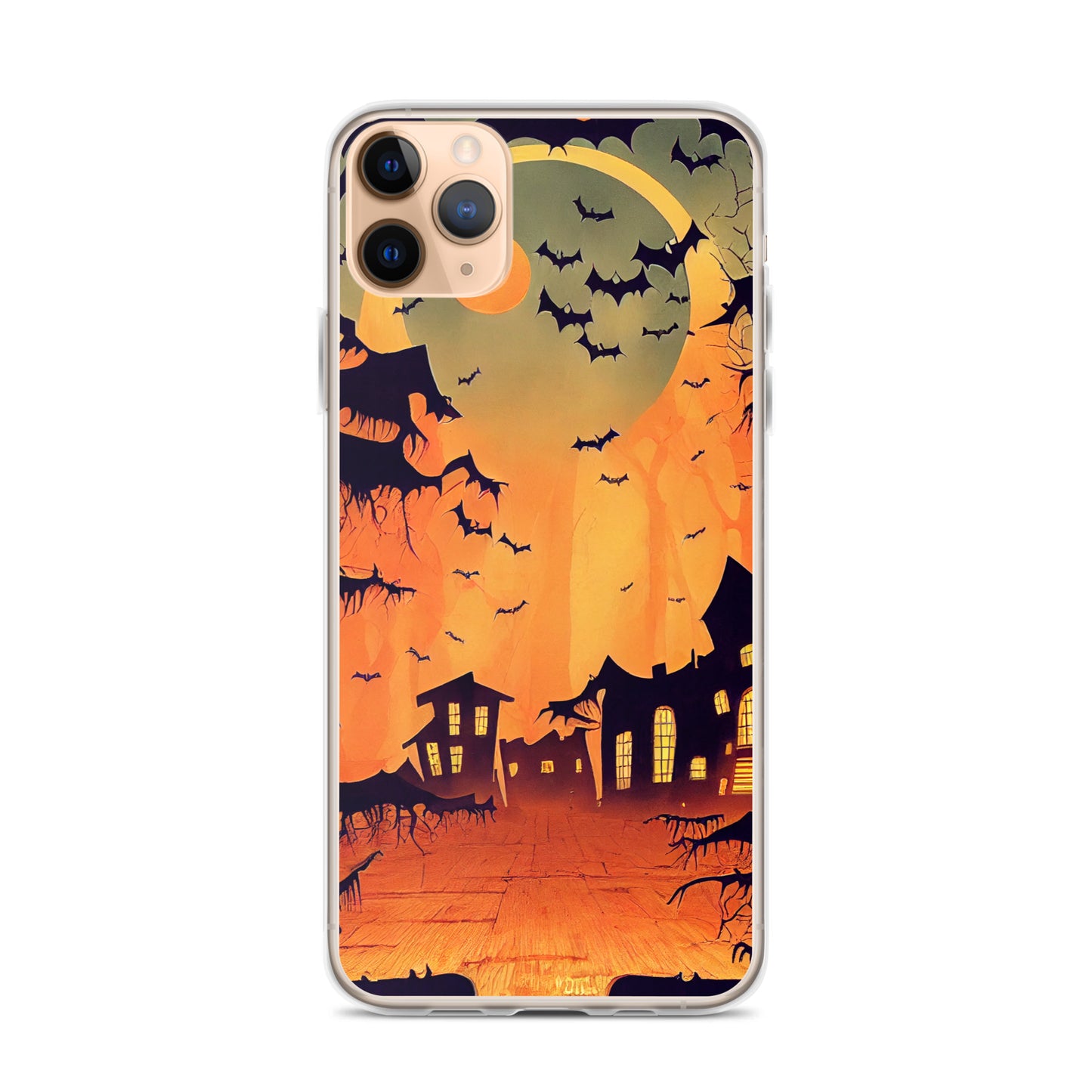 iPhone Case - Orange Halloween Moon