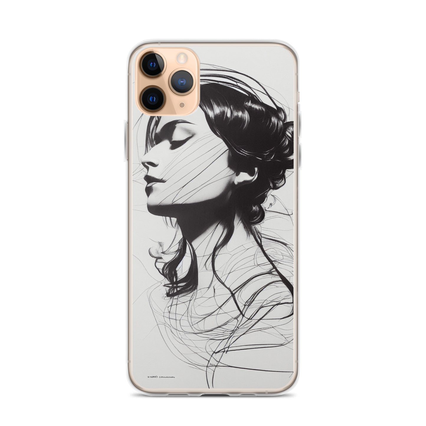 iPhone Case - Line Drawing of Woman's Profile