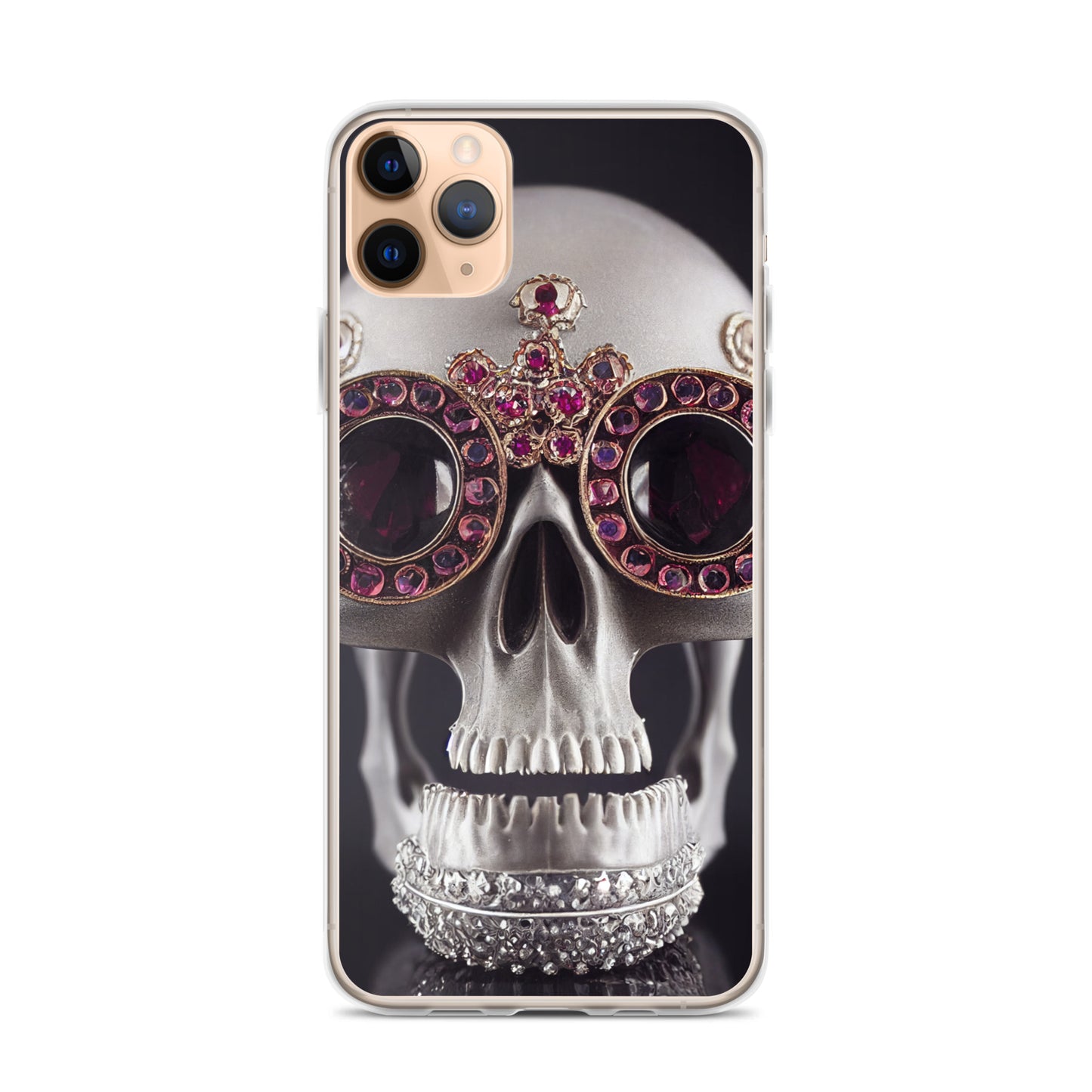 iPhone Case - Ornate Ruby Eyed Skull