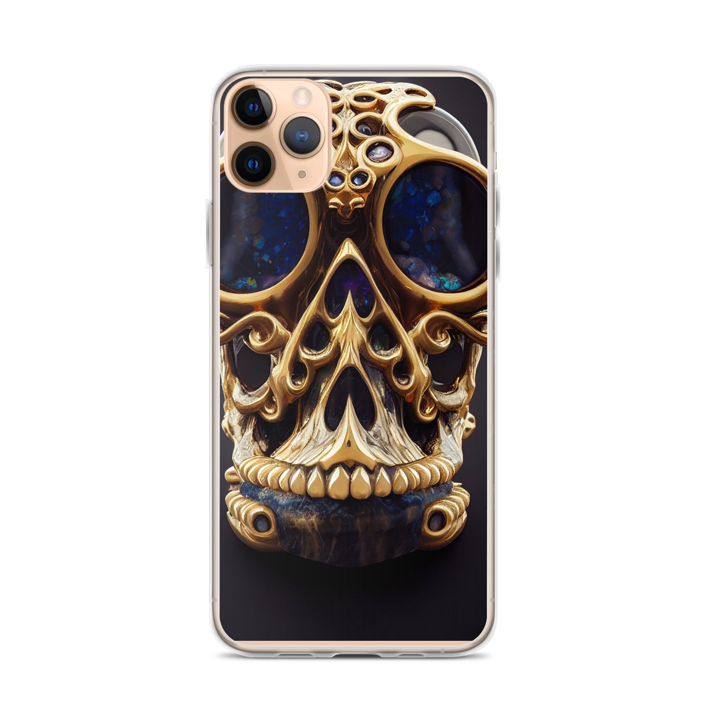 iPhone Case - Agate and Golden Skull