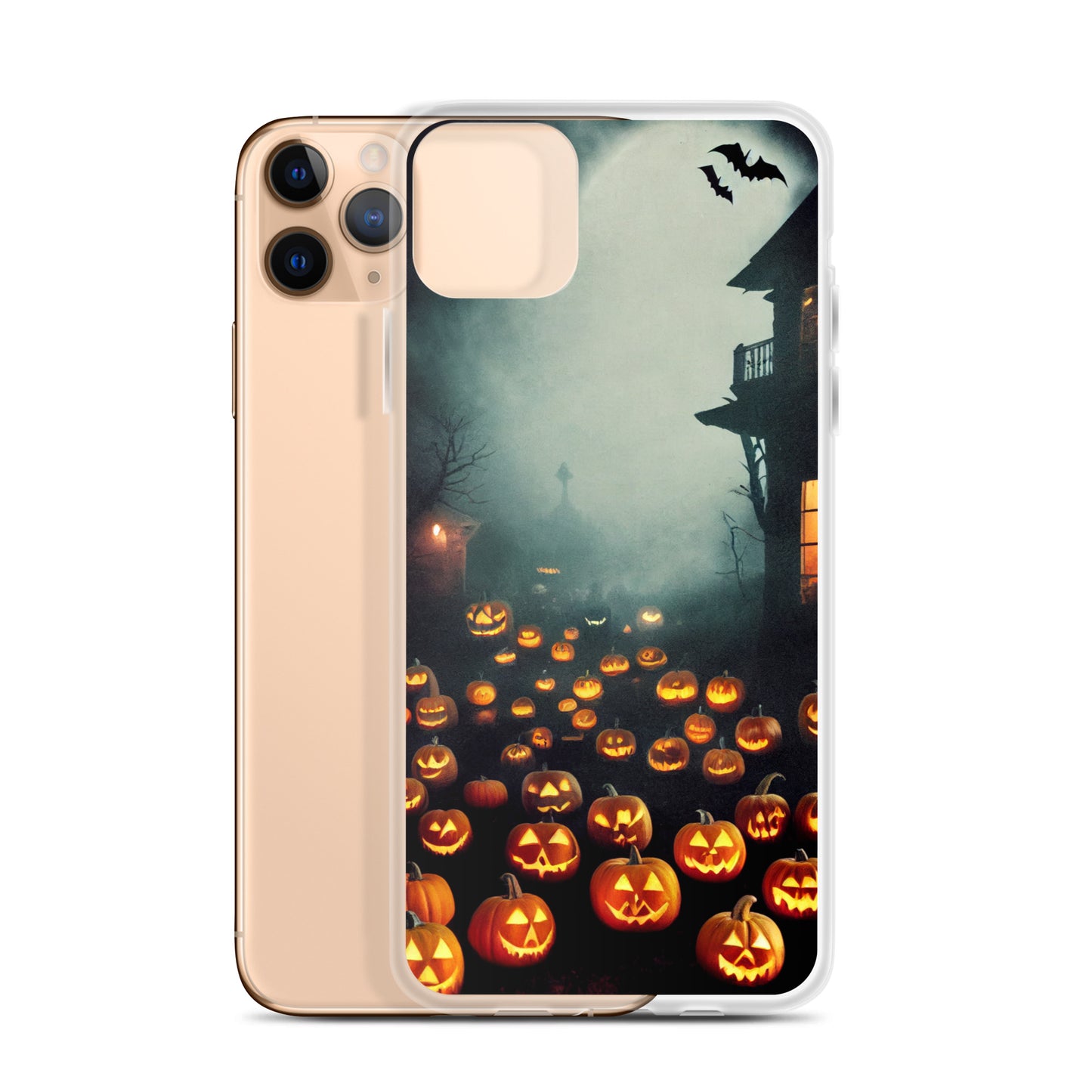 iPhone Case - Halloween Jack-o-Lanterns in the Mist