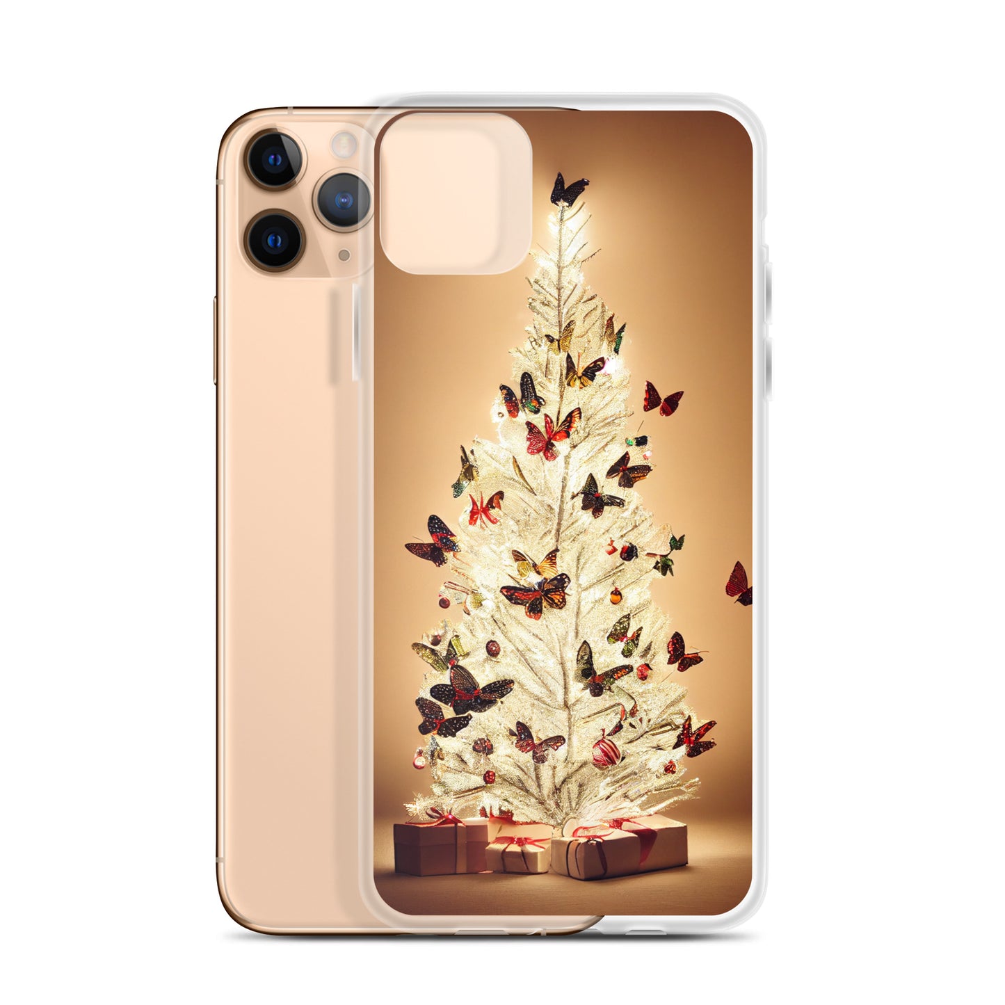 iPhone Case - Butterfly Christmas Tree