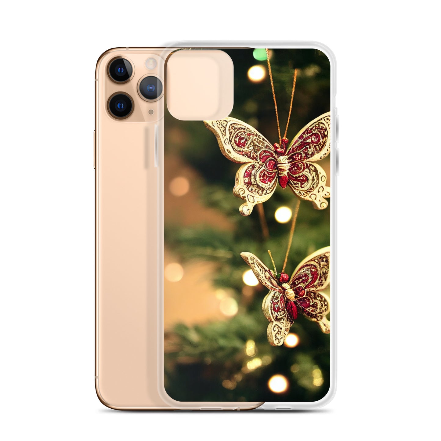 iPhone Case - Butterfly Christmas Ornaments