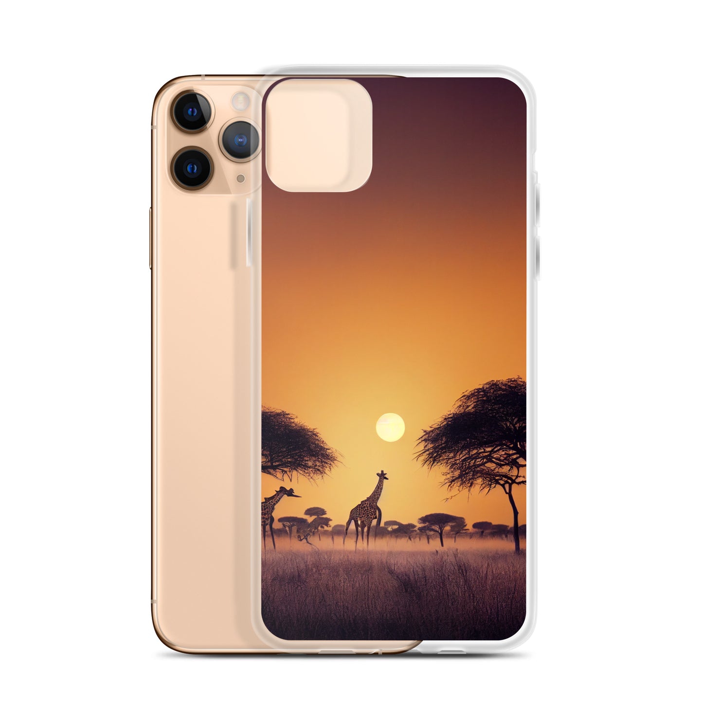 iPhone Case - African Vista - Giraffes Under Acacia Tree