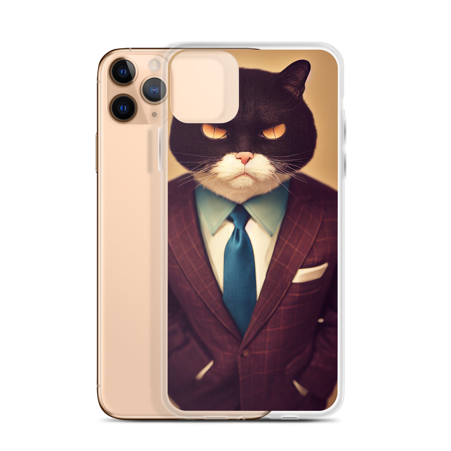 iPhone Case - Stern Business Cat Boss