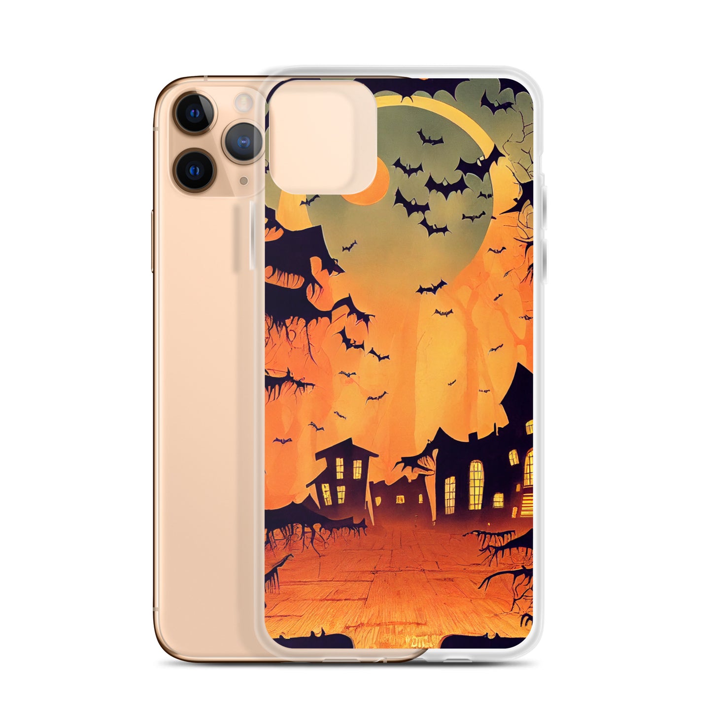 iPhone Case - Orange Halloween Moon