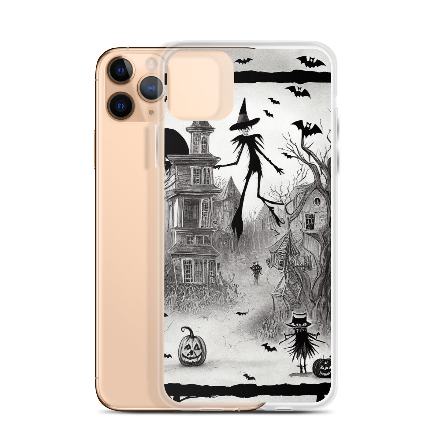 iPhone Case - Halloween is Here in Black and White