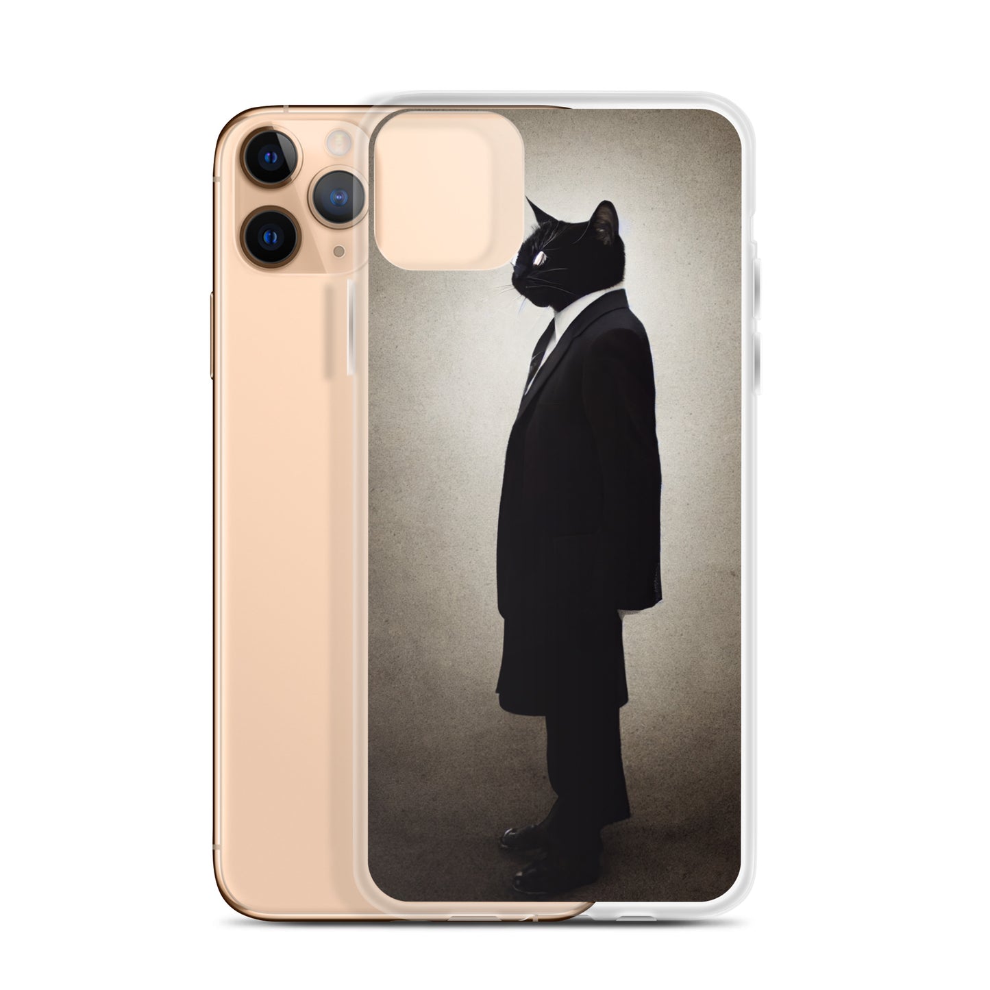 iPhone Case - Side Profile of Business Cat Boss