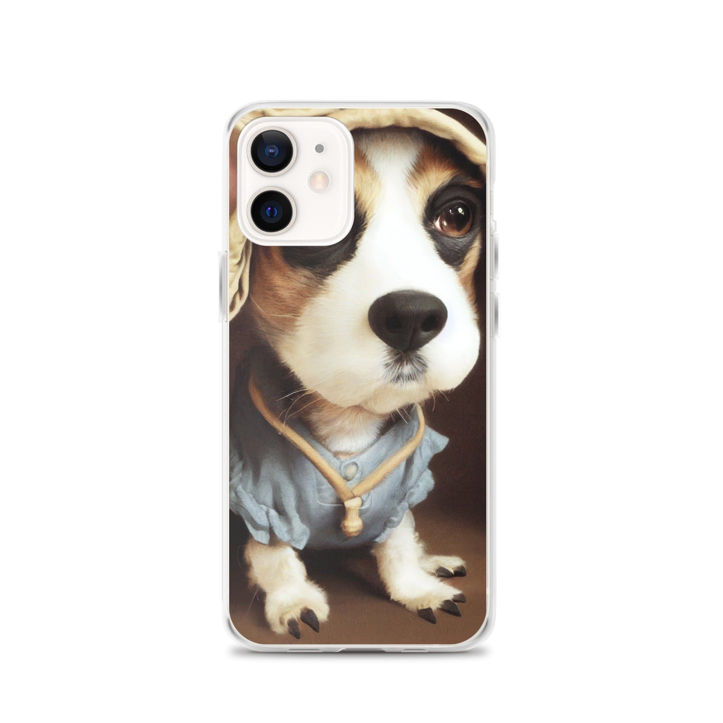 iPhone Case - Sweet Puppy in a Blue dress