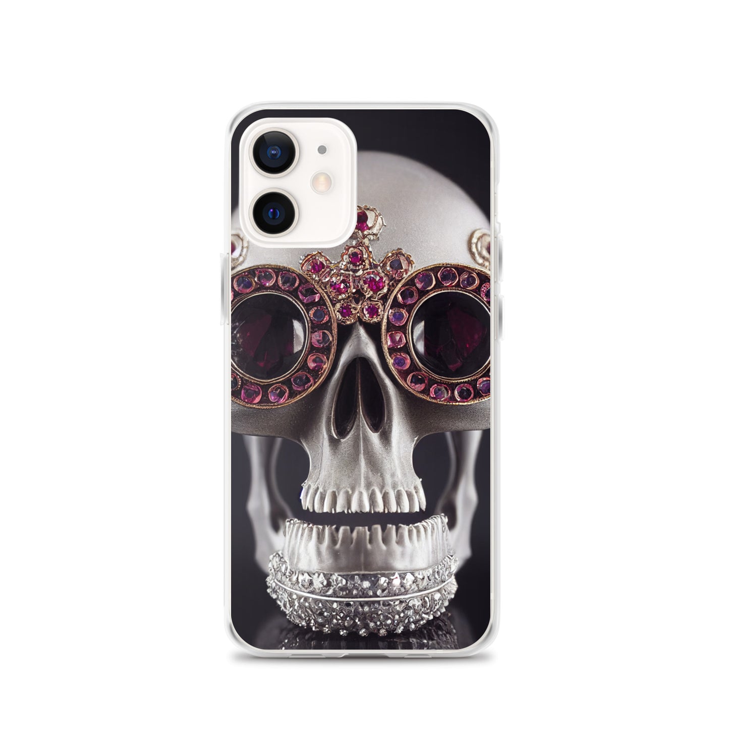 iPhone Case - Ornate Ruby Eyed Skull