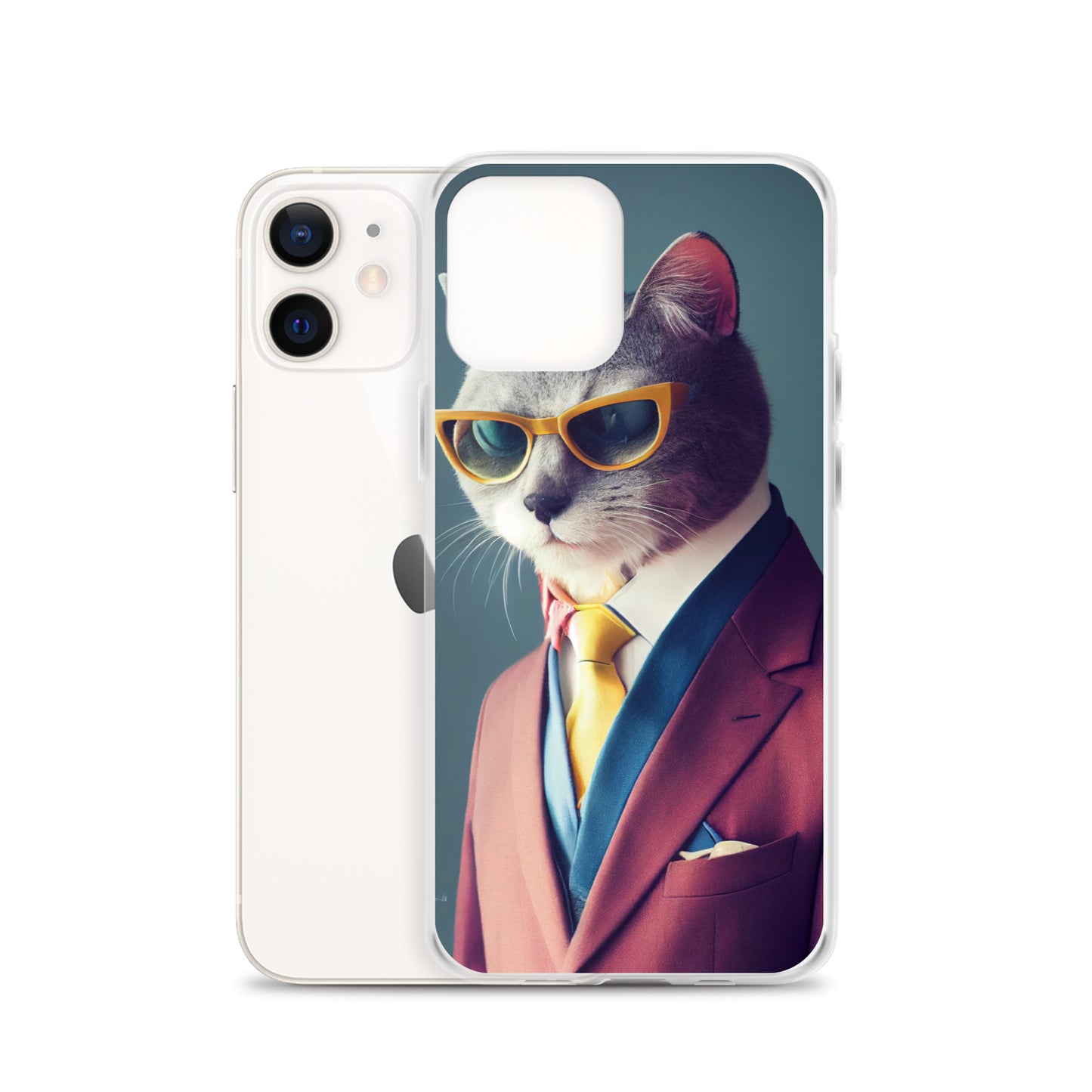 iPhone Case - Slick Business Cat in Yellow Tie