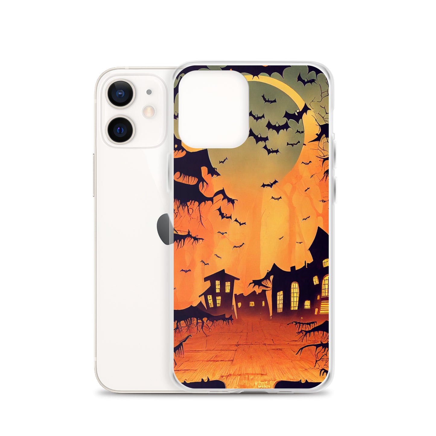 iPhone Case - Orange Halloween Moon