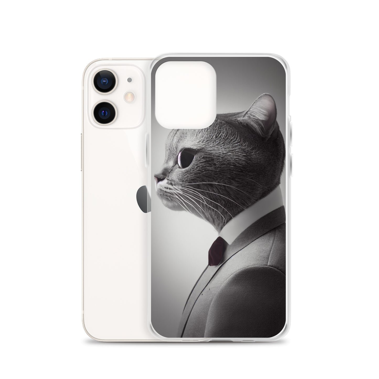 iPhone Case - Business Cat Boss in Gray