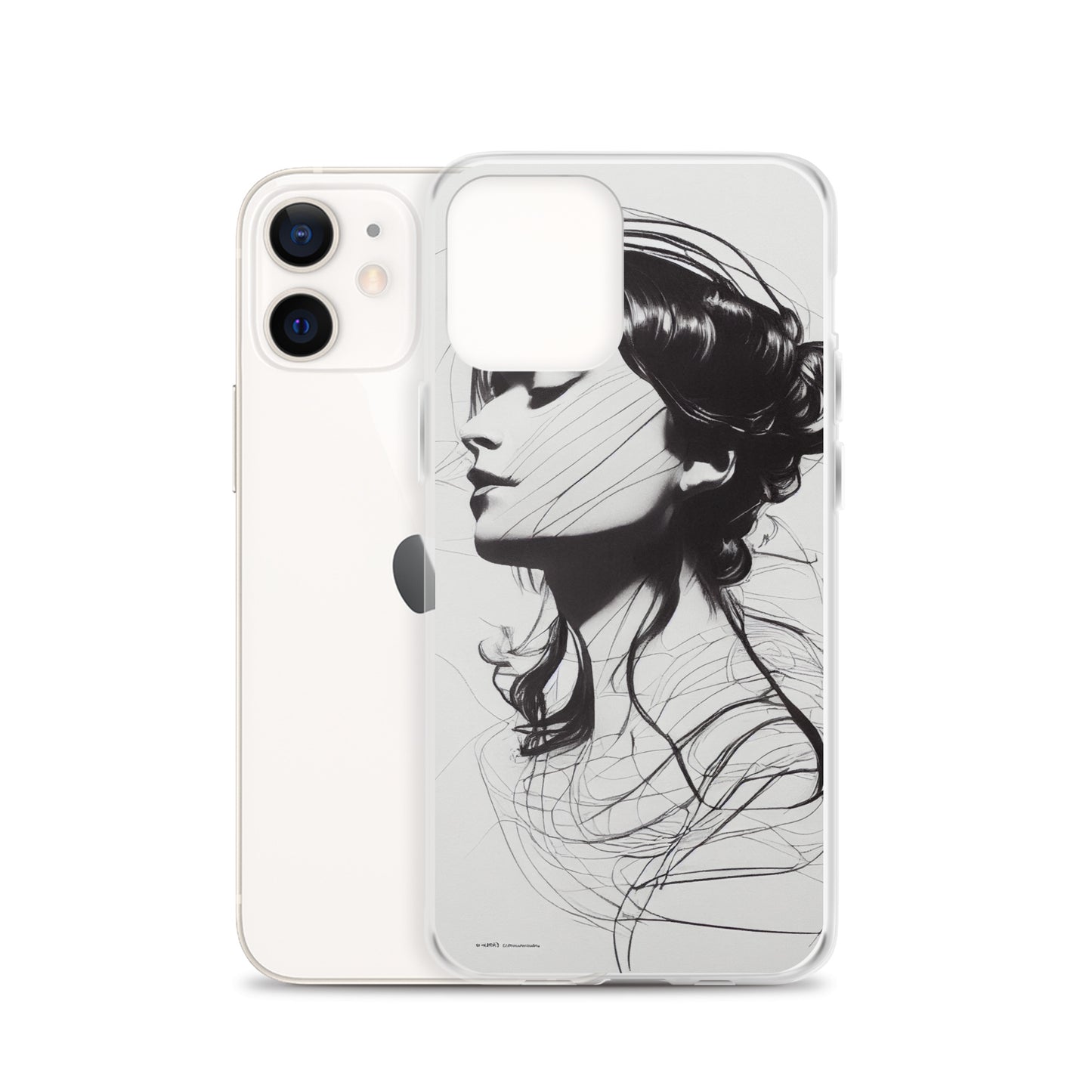 iPhone Case - Line Drawing of Woman's Profile