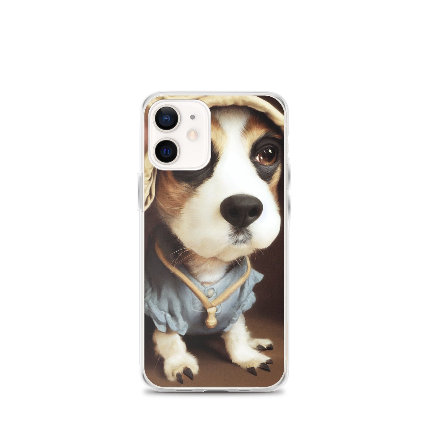 iPhone Case - Sweet Puppy in a Blue dress