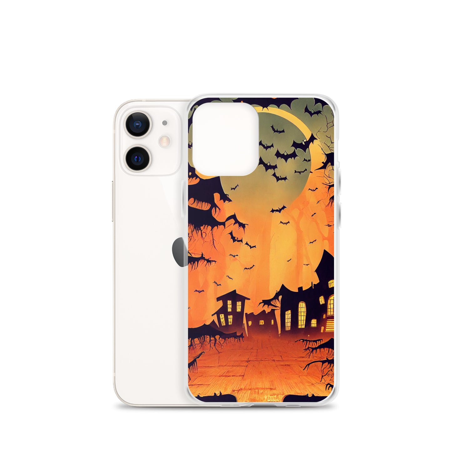 iPhone Case - Orange Halloween Moon