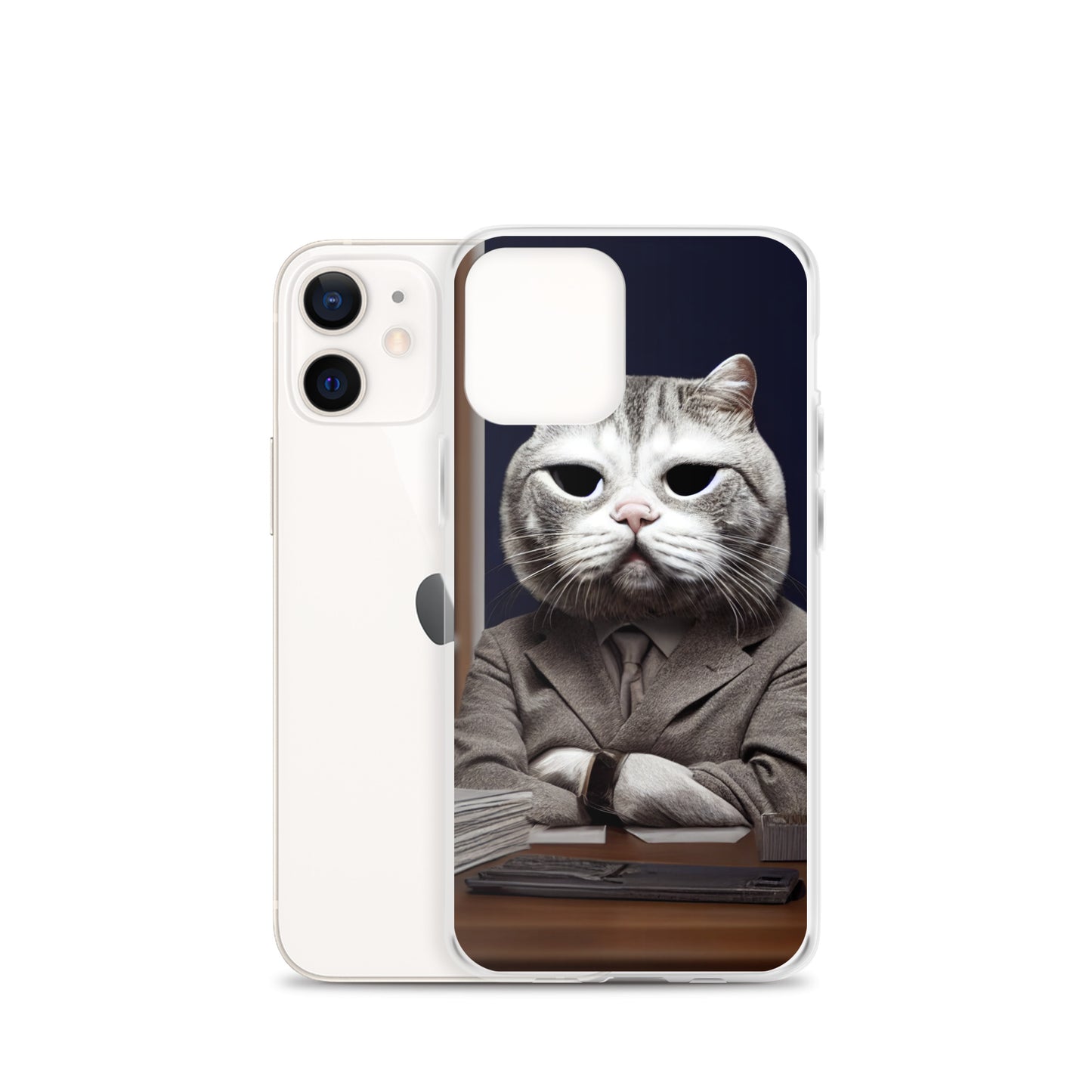 iPhone Case - Disappointed Business Cat Boss