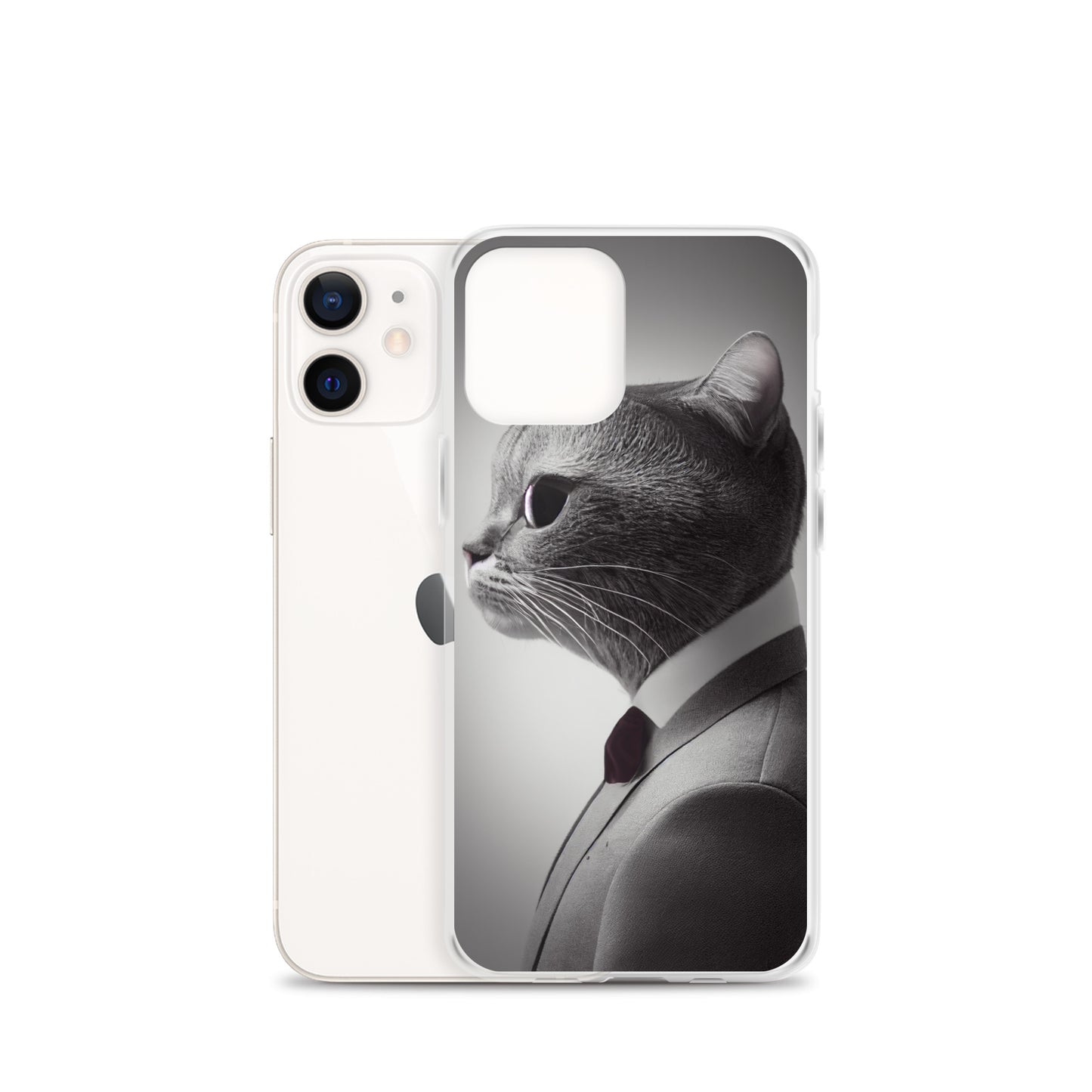 iPhone Case - Business Cat Boss in Gray