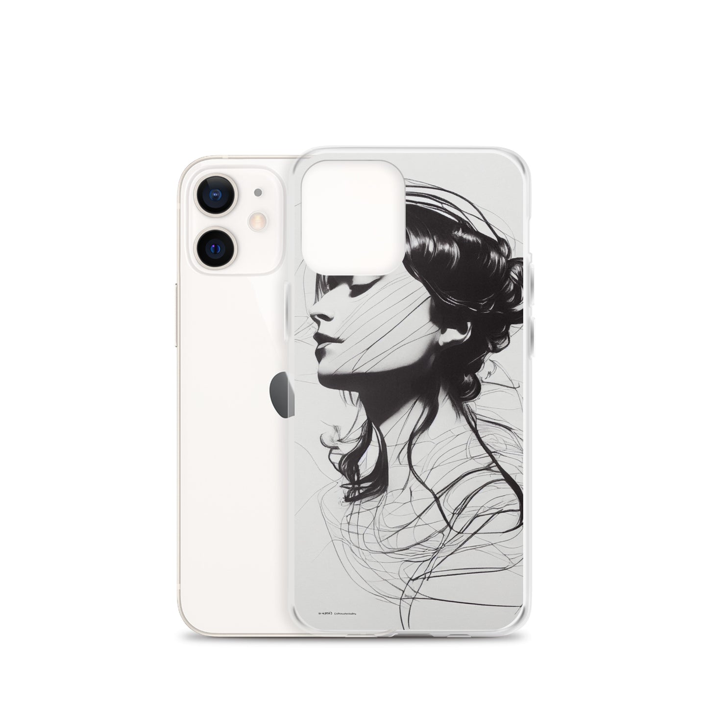 iPhone Case - Line Drawing of Woman's Profile