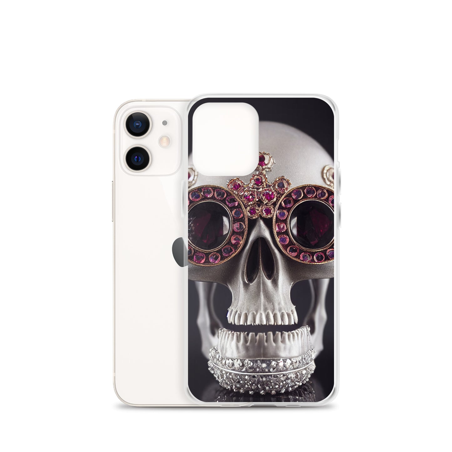 iPhone Case - Ornate Ruby Eyed Skull