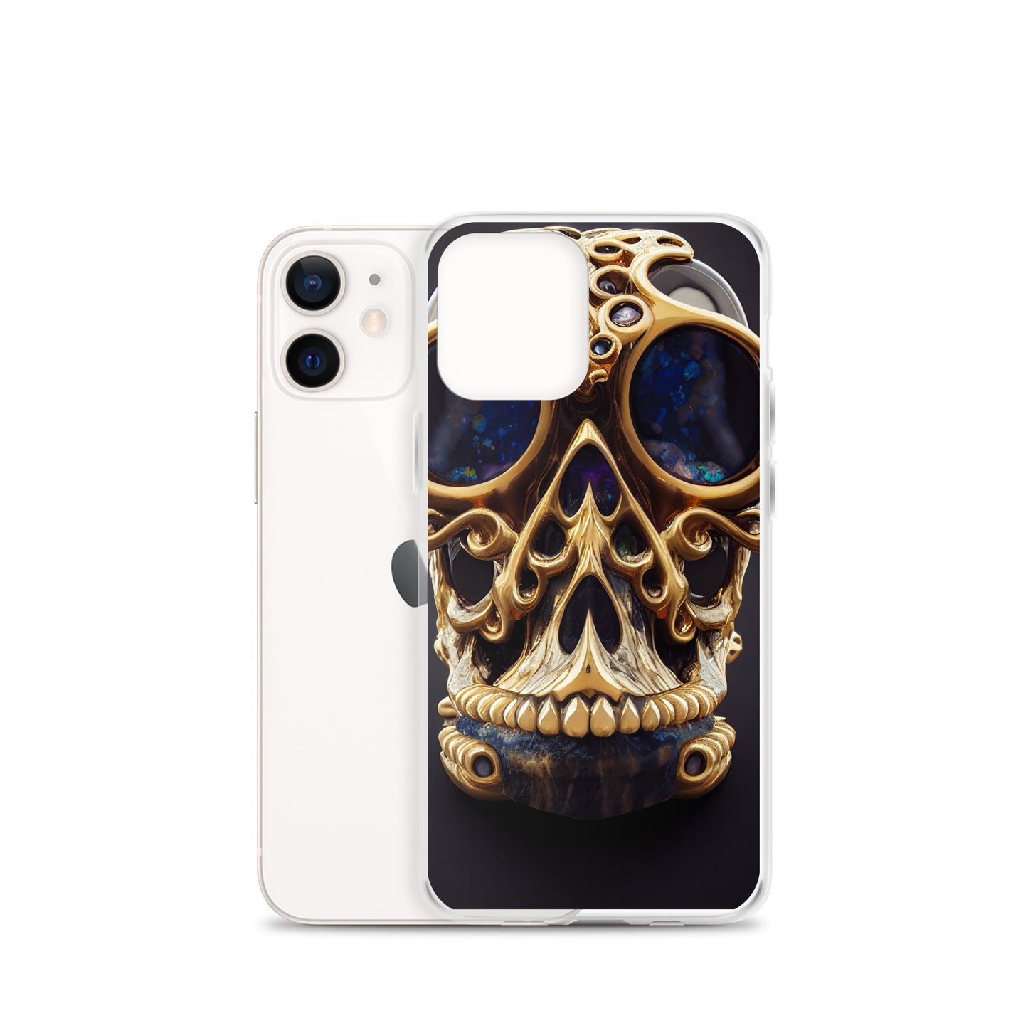 iPhone Case - Agate and Golden Skull