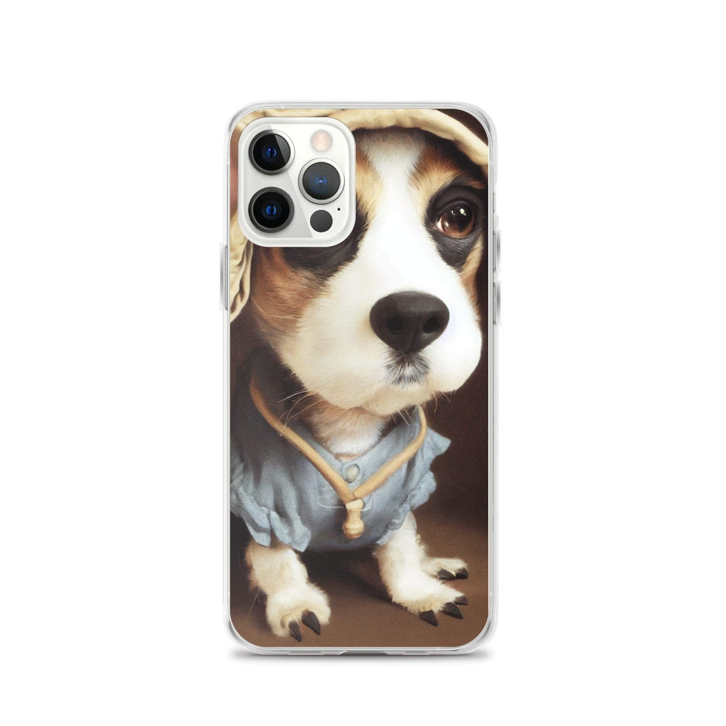 iPhone Case - Sweet Puppy in a Blue dress