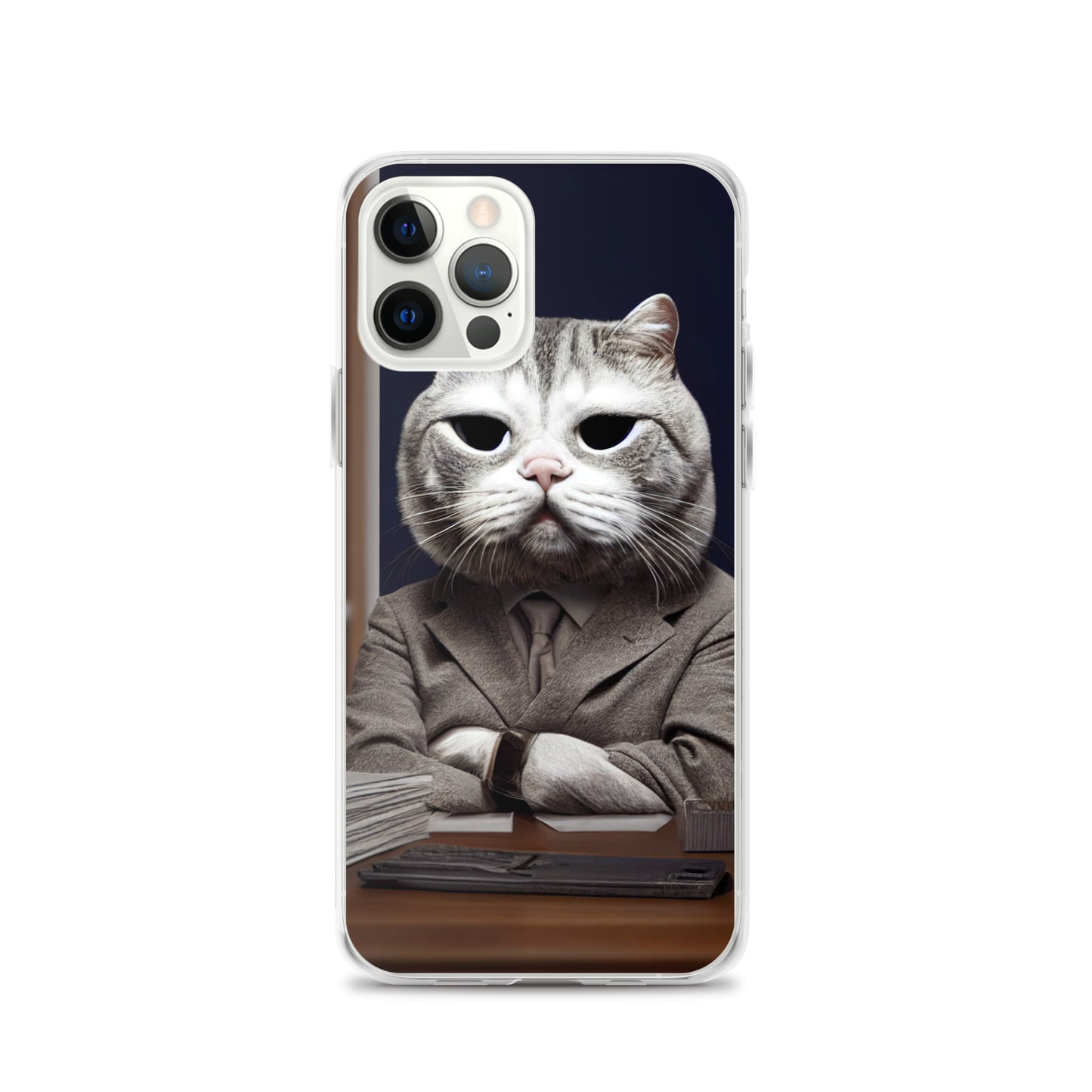 iPhone Case - Disappointed Business Cat Boss