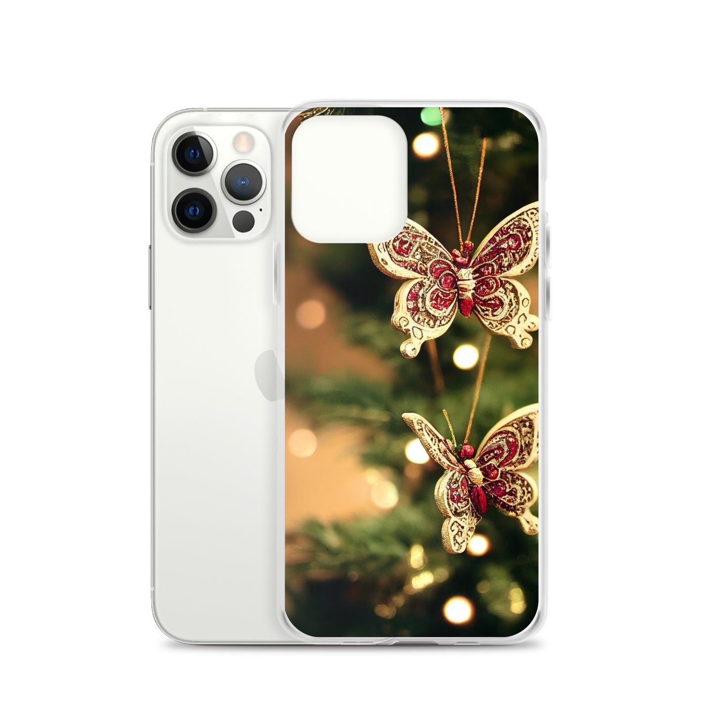 iPhone Case - Butterfly Christmas Ornaments