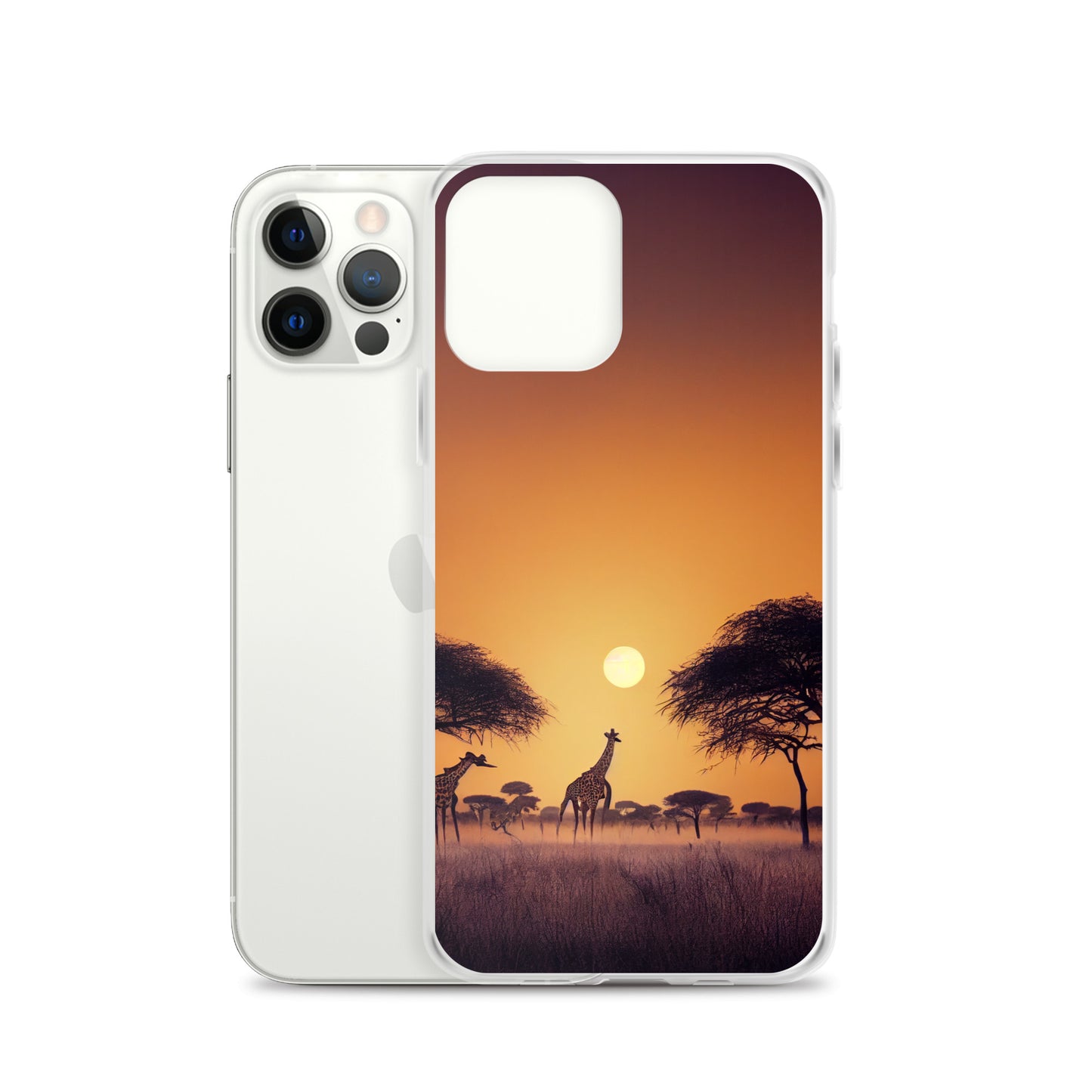 iPhone Case - African Vista - Giraffes Under Acacia Tree