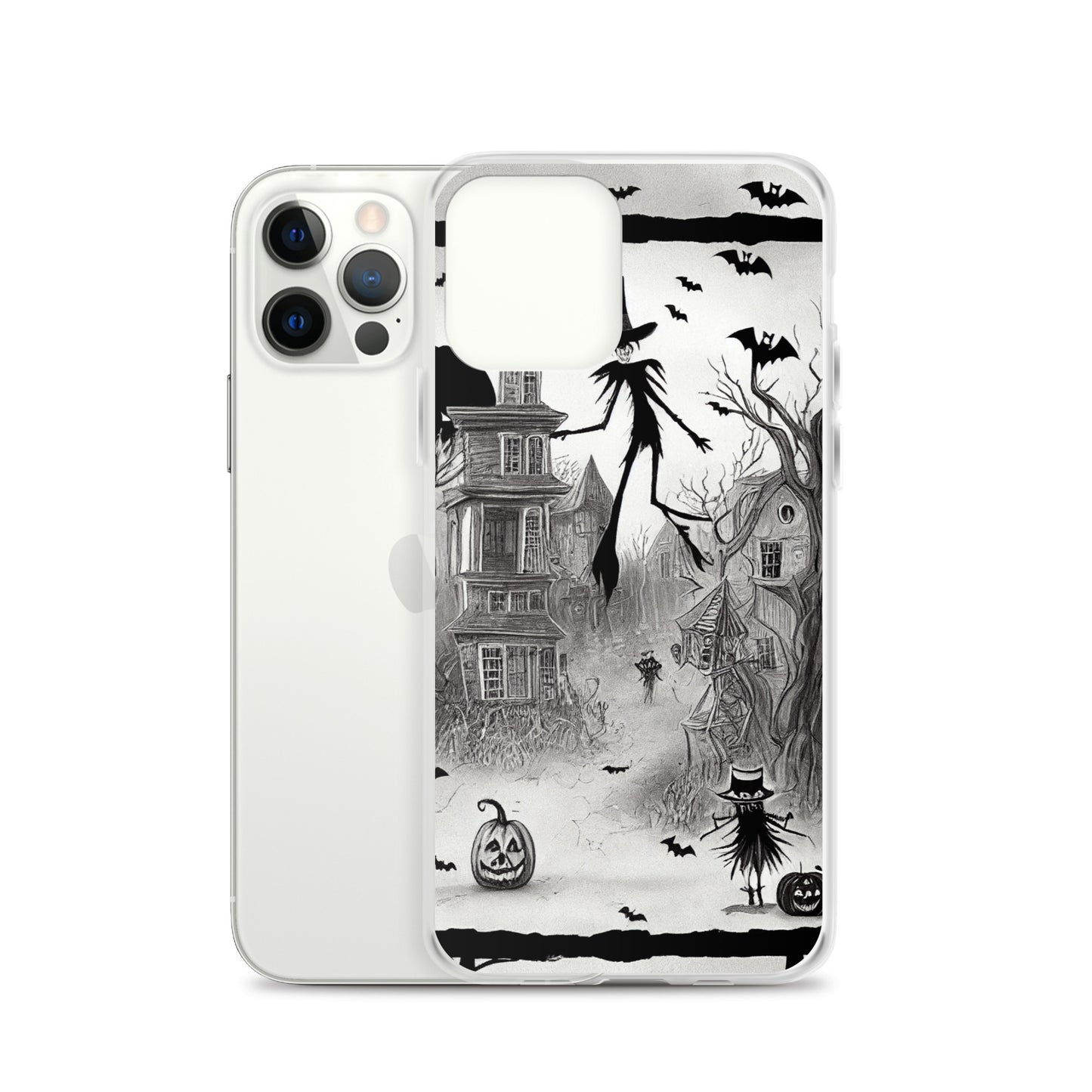 iPhone Case - Halloween is Here in Black and White