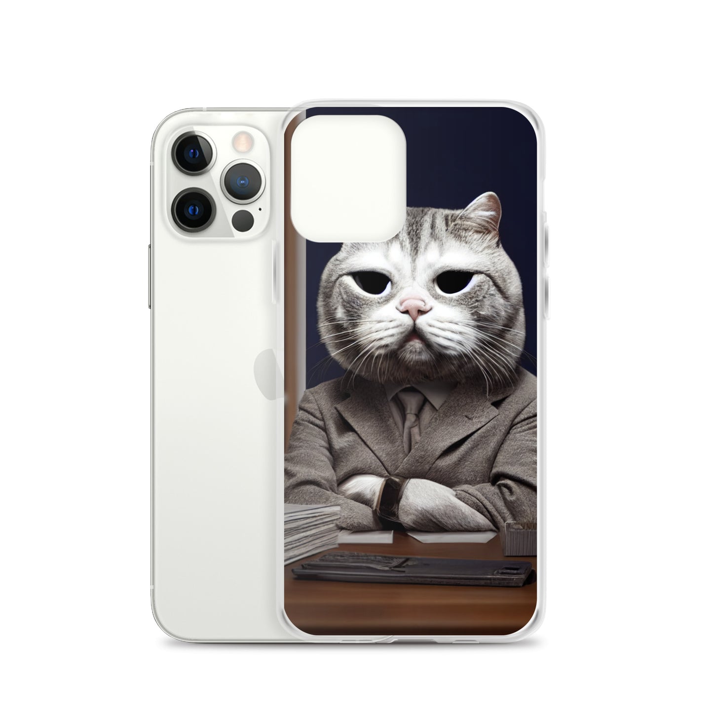 iPhone Case - Disappointed Business Cat Boss