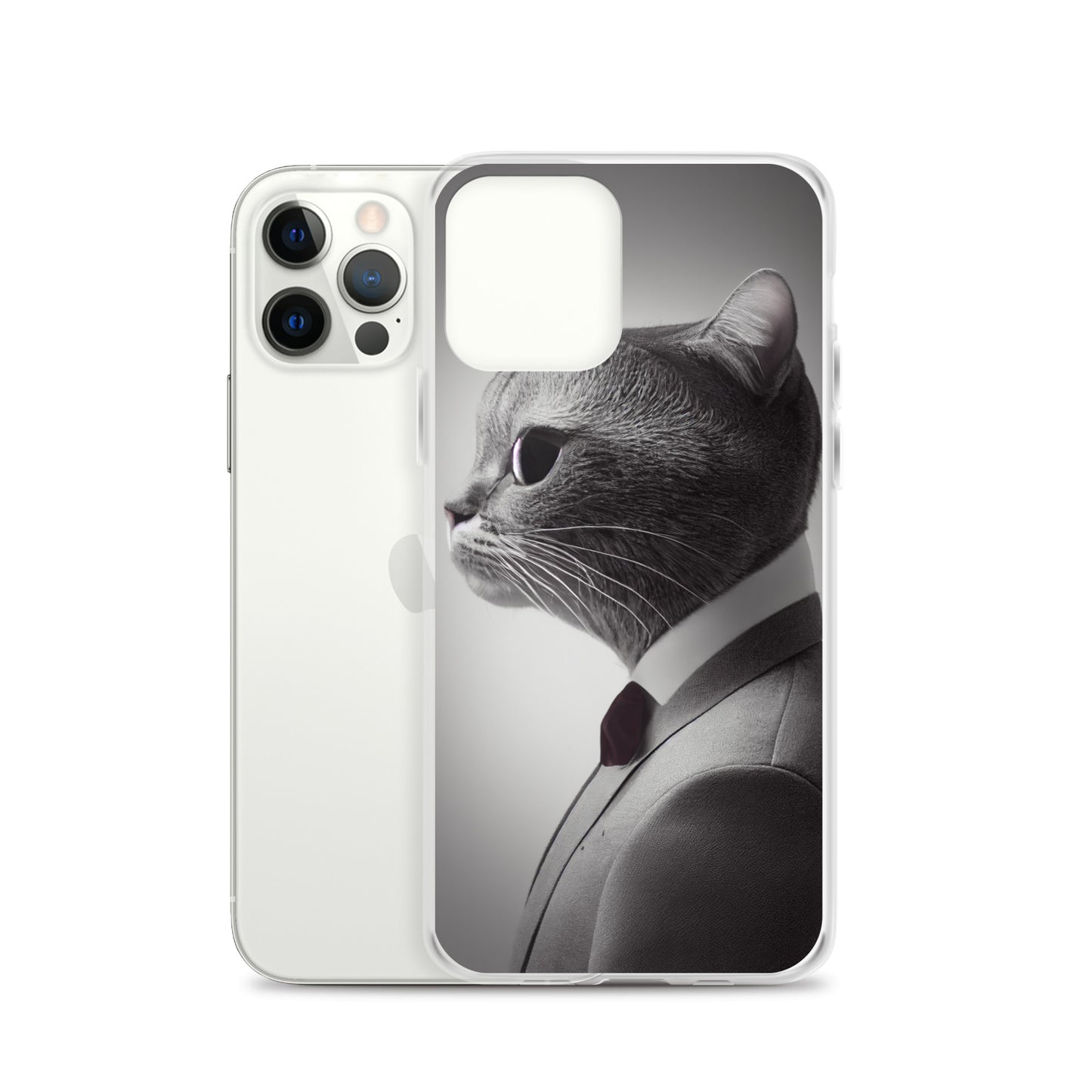 iPhone Case - Business Cat Boss in Gray